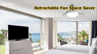 36-дюймовый выдвижной светодиодный потолочный вентилятор