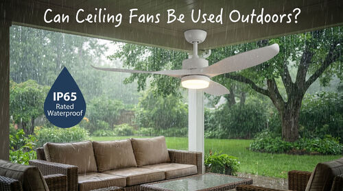 Последние новости компании о Can Ceiling Fans Be Used Outdoors? (Features and Benefits)