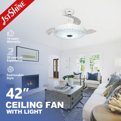 Купить Поддержка Dimmer 1stshine светодиодный потолочный вентилятор с прозрачными акриловыми лезвиями и скрытыми лезвиями Производство в сети