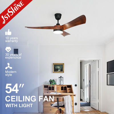 Купить 110-240V/50Hz-60Hz светодиодный потолочный вентилятор с дистанционным управлением и деревянными лезвиями 1stshine Производство в сети