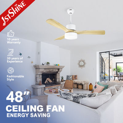 Купить 110-240В/50Гц-60Гц Входное напряжение Современный энергетический потолочный вентилятор с натуральными деревянными лезвиями Производство в сети