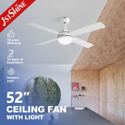 Купить Modern White Ceiling Fan With Lamp Light 3-Speed AC Motor Производство в сети