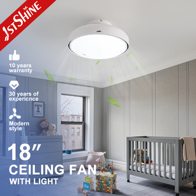 Купить 18-Inch Bladeless Ceiling Fan with LED Light and DC Motor Производство в сети