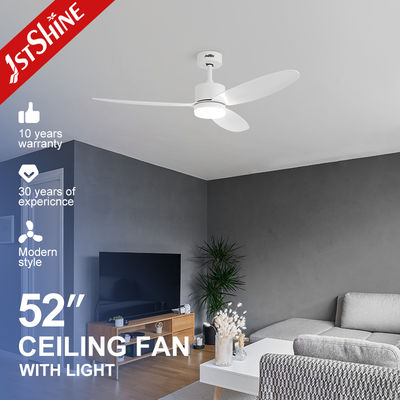 Купить 52-Inch White Ceiling Fan with LED Light and Remote Control Производство в сети