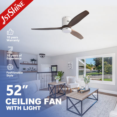 Купить 52 Inches Flush Mount LED Ceiling Fan With Light For Hotel Производство в сети