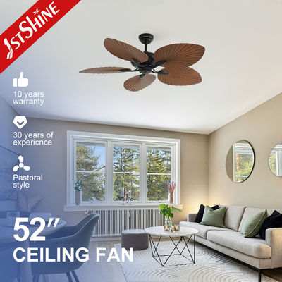 Купить 52 inches Tropical Ceiling Fan ndash Tropical Aesthetic Meets Functional Airflow ndash 5 ABS Blades DC Motor Remote Control Производство в сети