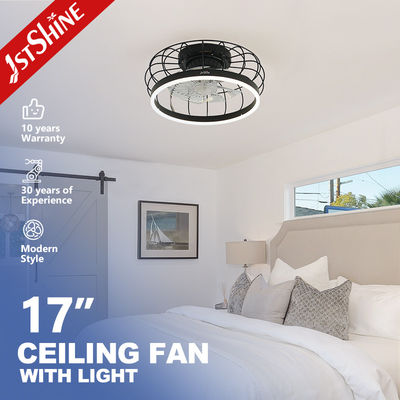 Хорошая цена 1stshine LED Modern Design Black Flush Mount Ceiling Fan с выключателем дистанционного управления онлайн