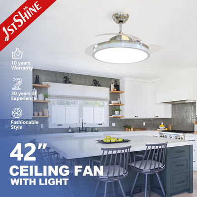 Хорошая цена 1stshine Ceiling Fan 2022 Interior Design Декоративный вентилятор Световой оттягивающий скрытые лезвия онлайн