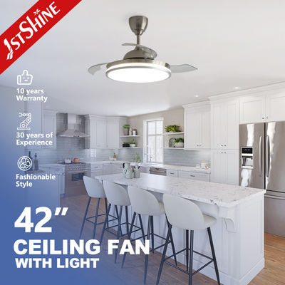 Хорошая цена Звездный декоративный светодиодный потолочный вентилятор с выдвижными скрытыми лопатками и кондиционером онлайн