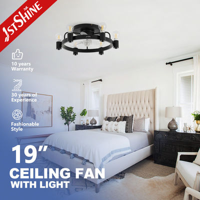 Хорошая цена 1stshine Ceiling Fan Light CE Elegant Black Flush Mounted Lighting Solutions Сервис осветительных решений онлайн