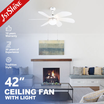 Классический стиль 1stshine Ceiling Fan Light с вытяжной цепью переключателя и MDF лезвия