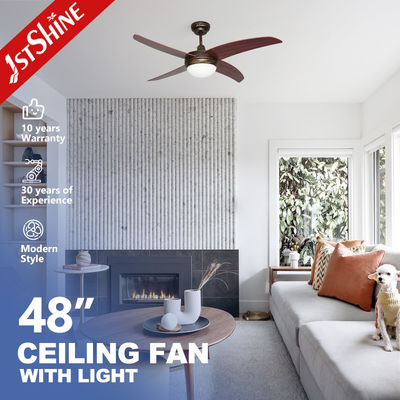 Хорошая цена 1stshine Natural Wind 4 MDF Blades LED Ceiling Fan с световым и дистанционным современным дизайном онлайн