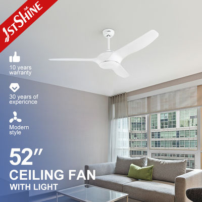 Хорошая цена 52 дюйма 1stshine Ceiling Fan Light с 3 деревянными лезвиями ABS и APP / WIFI Type Switch онлайн