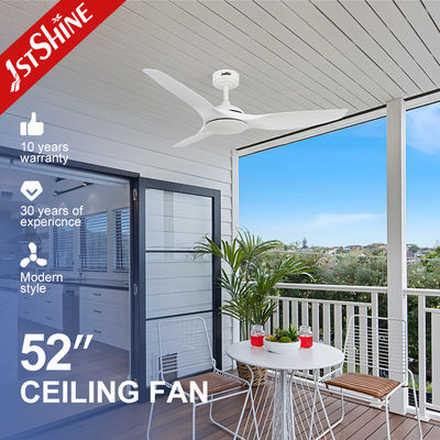 Хорошая цена 52 дюйма белый потолочный вентилятор без света ABS Blade Smart APP Control онлайн