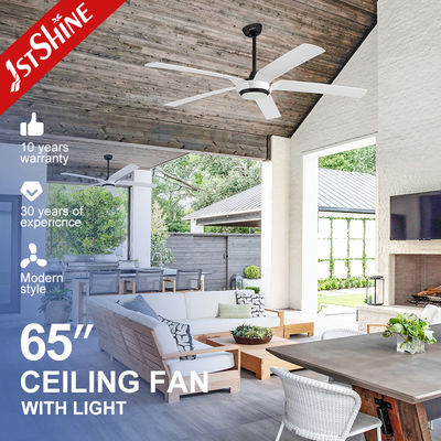 Хорошая цена 65 дюймовый современный светодиодный потолочный вентилятор DC мотор большой высокий объем воздуха ABS лезвие онлайн