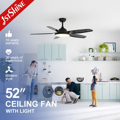 Черный потолочный вентилятор со светом и дистанционным управлением ABS Blade Low Noise