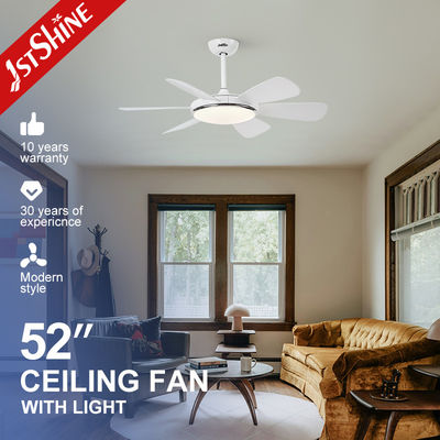 10- 1stshine Modern DC Remote 6 Blades LED Ceiling Fan с освещением и потреблением