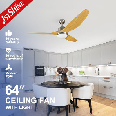 Дистанционный управляемый ABS Blades Dimmable LED Ceiling Fan 64 дюймовый Мулит Цвета