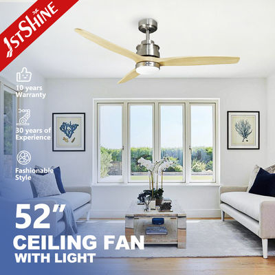1stshine 52inch 132cm Современный деревянный потолочный вентилятор с светодиодными огнями Энергосберегающий постоянный ток