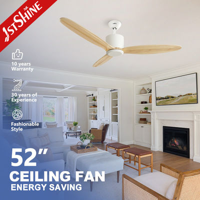 OEM 3 деревянные лезвия 52 Solid Wood App Smart Control Ceiling Fan с постоянным током