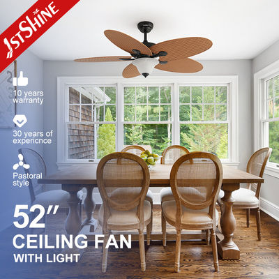 Хорошая цена Дистанционное управление 1stshine Ceiling Fan Light с 5 ABS Fancy Design Blades и светодиодным освещением онлайн
