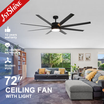 Хорошая цена 6 скоростных обратных двигателей постоянного тока большие потолочные вентиляторы с фонарями и дистанционным управлением приложением онлайн