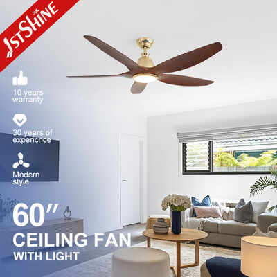 60 Inch LED Ceiling Fan with DC Motor and Remote Control for Energy Saving and Modern Lighting